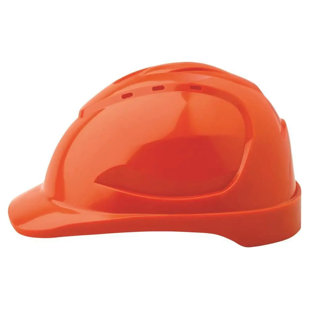 Pro Choice Hard Hat Vented 6 Point Push Lock Harness - HHV9 PPE Pro Choice ORANGE